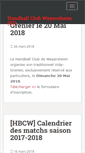 Mobile Screenshot of handball-weyersheim.info